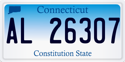 CT license plate AL26307