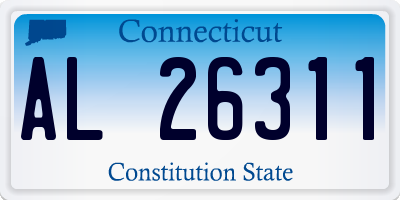 CT license plate AL26311