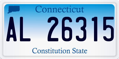 CT license plate AL26315