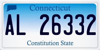 CT license plate AL26332