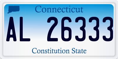 CT license plate AL26333