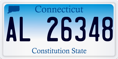 CT license plate AL26348