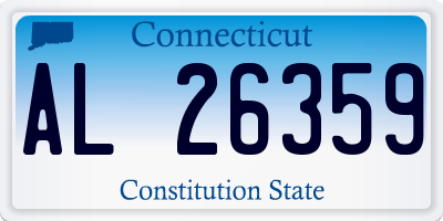 CT license plate AL26359