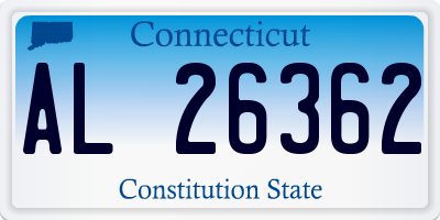 CT license plate AL26362