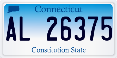 CT license plate AL26375