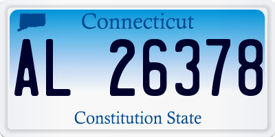 CT license plate AL26378