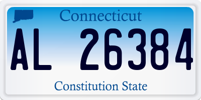 CT license plate AL26384