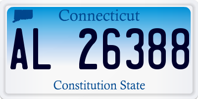 CT license plate AL26388