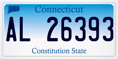 CT license plate AL26393