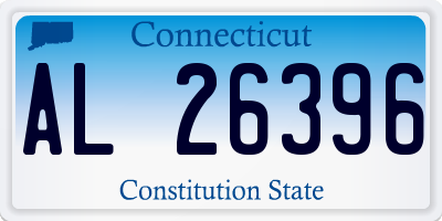 CT license plate AL26396