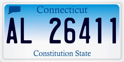 CT license plate AL26411