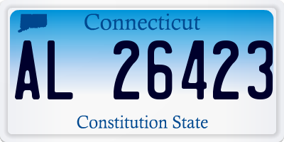 CT license plate AL26423