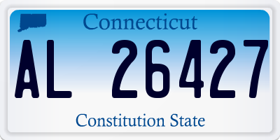 CT license plate AL26427