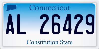CT license plate AL26429