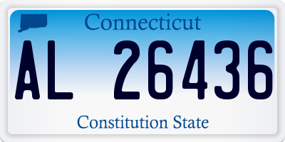 CT license plate AL26436