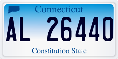 CT license plate AL26440
