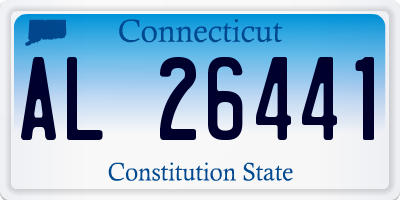 CT license plate AL26441