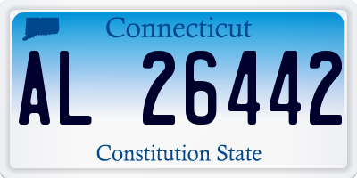 CT license plate AL26442