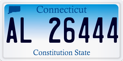CT license plate AL26444