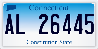CT license plate AL26445