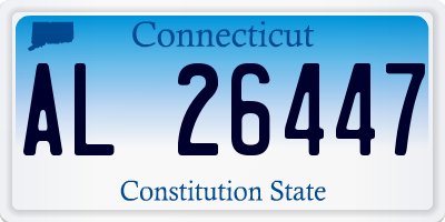 CT license plate AL26447