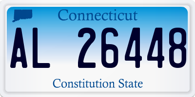 CT license plate AL26448
