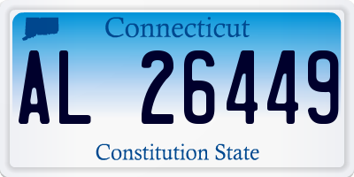 CT license plate AL26449