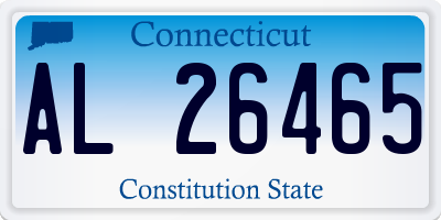 CT license plate AL26465