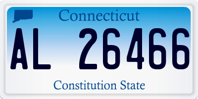 CT license plate AL26466