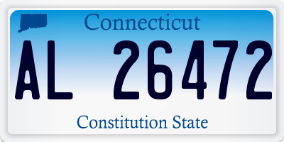 CT license plate AL26472
