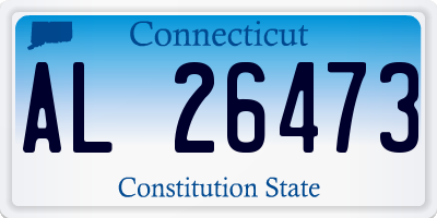 CT license plate AL26473