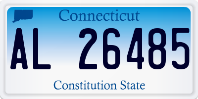 CT license plate AL26485