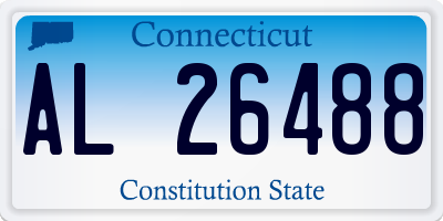 CT license plate AL26488