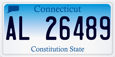 CT license plate AL26489