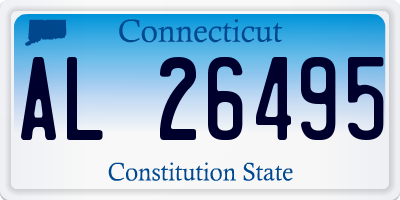 CT license plate AL26495