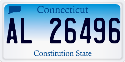 CT license plate AL26496