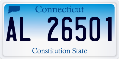 CT license plate AL26501