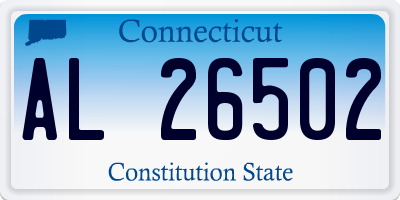 CT license plate AL26502