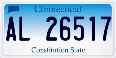 CT license plate AL26517