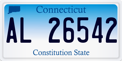CT license plate AL26542