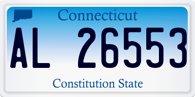 CT license plate AL26553