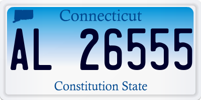 CT license plate AL26555