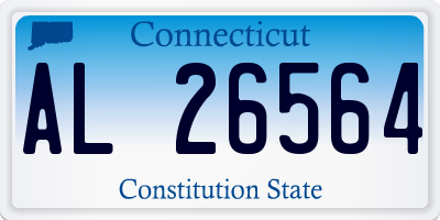 CT license plate AL26564