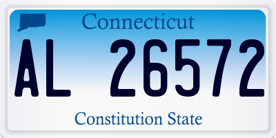 CT license plate AL26572