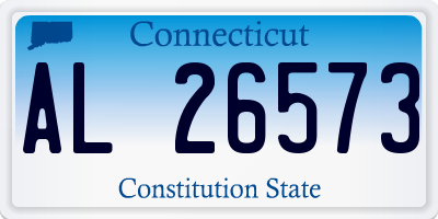 CT license plate AL26573