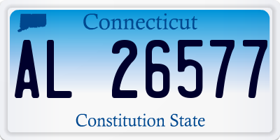CT license plate AL26577
