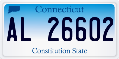 CT license plate AL26602