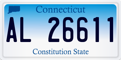 CT license plate AL26611