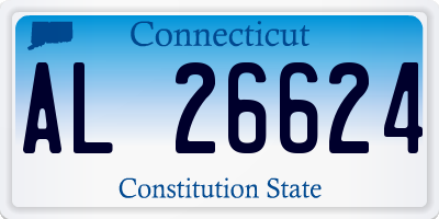 CT license plate AL26624