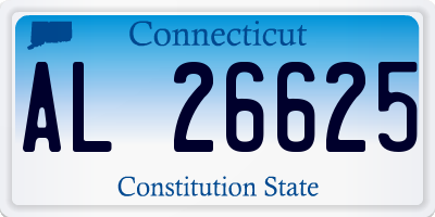 CT license plate AL26625